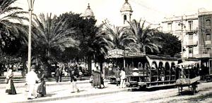 3017- Oran - Place d'Armes - Station Tramways2 - 1915